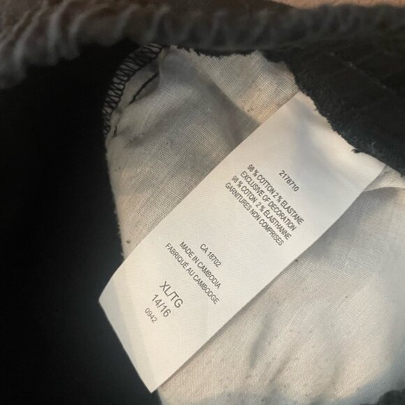 Levi’s Youth XL Black Elastic Waist Drawstring Slim Fit Shorts - Picture 5 of 10